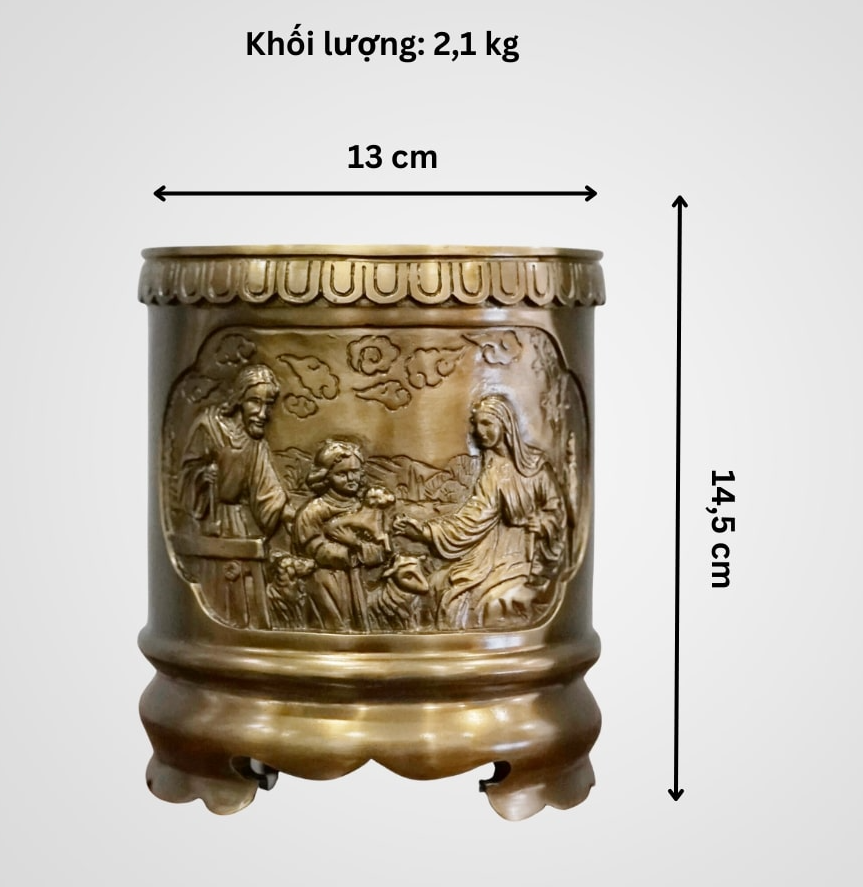 Các Kích Cỡ Bát Hương Đồng